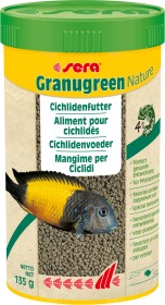 sera Granugreen Nature Hauptfutter für kleinere herbivore Cichliden, 250ml