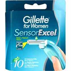 Gillette SensorExcel Women ostrza zapasowe, sztuk 10