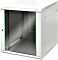 Digitus Professional Dynamic Basic series 12U wallmount cabinet, glass door, grey, 600mm deep (DN-19 12U-6/6-EC)