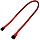 Nanoxia 3-Pin przedłużenie 30cm, sleeved czerwony (NX3PV30R)