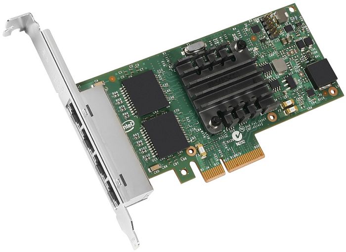 Intel I350-T4 V2 LAN-Adapter, 4x RJ-45, PCIe 2.1 x4, retail