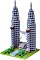 Kawada Nanoblock - Petronas Twin Tower (NBH-110)