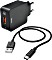 Hama Ladeset USB-C QC 3.0 + USB-C-Kabel 1.5m schwarz (133755)