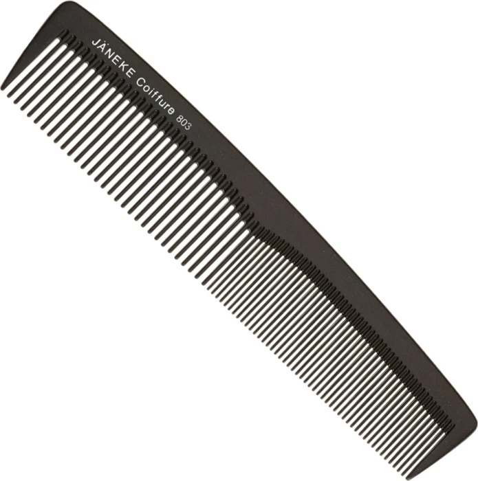 Jäneke Carbon Kamm 55800 – Damenkamm Aus Karbonfaser, 22.5 Cm, Bruchfest & Antistatisch