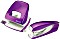 Leitz New NeXXt WOW Bürolocher und Büroheftgerät Metall Set, violett (50951062)