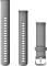 Garmin Schnellwechsel Ersatzarmband 18mm Silikon powder grey/stainless 110-195mm (010-12932-00)