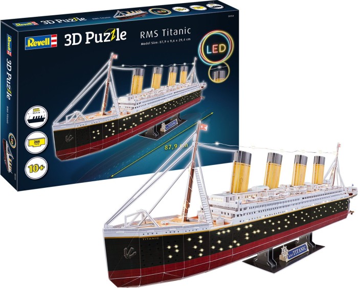 Revell 00154 RV 3D-Puzzle RMS Titanic - LED Edition 3D-Puzzle (00154)
