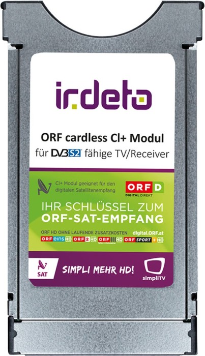 IRDETO ORF cardless CI+ ORF cardless CI+ Irdeto Modul