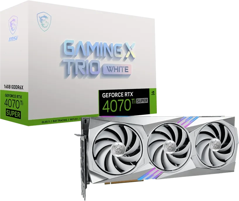 MSI GeForce RTX 4070 Ti SUPER 16G GAMING X Trio White