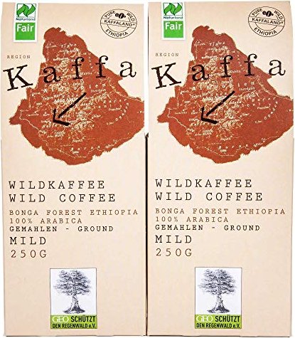 Kaffa Wildkaffee Kaffeepulver, 250g