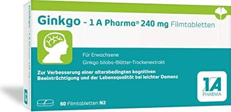 1A Pharma Ginkgo 240mg Tabletten, 60 Stück