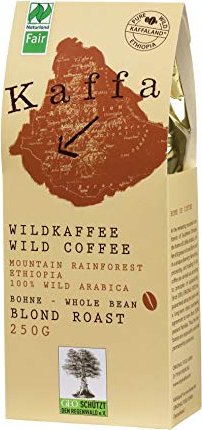 Kaffa Wildkaffee łagodny kawa w ziarnach, 250g