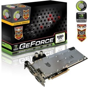 Point of View GeForce GTX 590 TGT Beast Watercooled, 2x 1.5GB GDDR5, 3x DVI, mDP