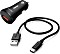 Hama Kfz-zestaw do ładowania USB USB-C QC 3.0 3A czarny (183231)