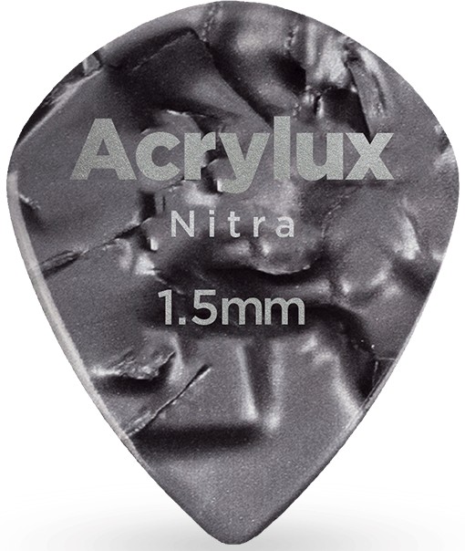 D'Addario Acrylic Nitra Jazz Pick, 1.5mm, 3-Pack