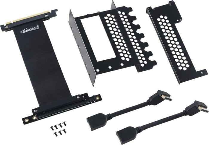 CableMod Vertical PCI-e Bracket Riser Card Cable do Obudowy, 2x DisplayPort