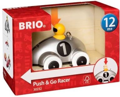 BRIO Push & Go Rennwagen silber