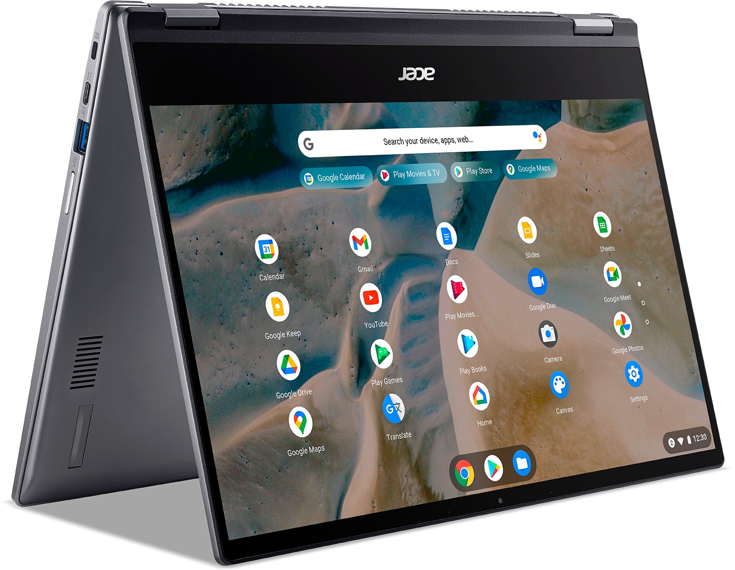 Acer Chromebook Spin 514 (CP514-1H-R9PJ) 14 Zoll Athlon Silver 3050C 4GB RAM 64GB eMMC Chrome OS silber