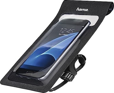 Hama Smartphone-Tasche Slim als Lenkertasche fürs Fahrrad wasserabweisend schwarz