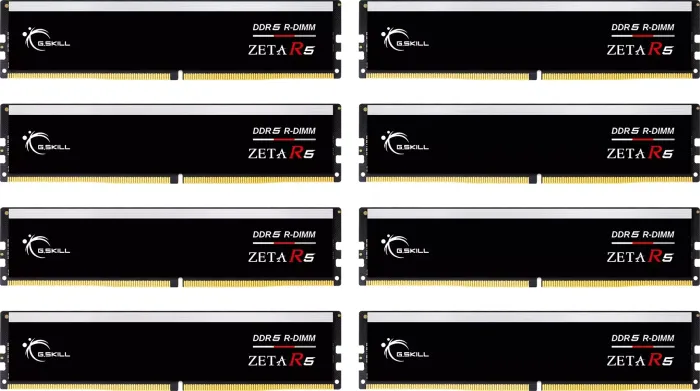 G.Skill Zeta R5 RDIMM Kit 384GB, DDR5-6000, CL30-36-36-96, reg ECC, on-die ECC