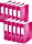 Leitz Qualitäts-Ordner 180° WOW 80mm, pink (10050023)