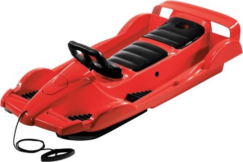 AlpenGaudi Double Race steerable bobsled red