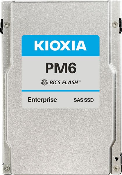 KIOXIA PM6-R Enterprise - 1DWPD Read Intensive SSD 3.84TB, 2.5" / SAS 24Gb/s