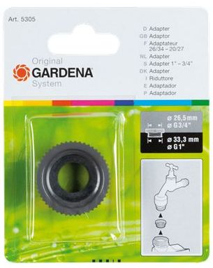 Gardena Adapter G1" (33.3mm), G3/4" (26.5mm)