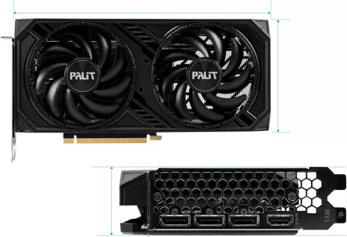 Palit GeForce RTX 4060 Ti Dual, 8GB GDDR6, HDMI, 3x DP