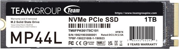 TeamGroup MP44L 1TB, M.2 2280 / M-Key / PCIe 4.0 x4