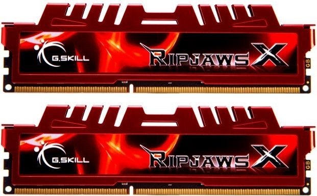 G.Skill RipJawsX rot DIMM Kit 16GB, DDR3-1866, CL10-11-10-30
