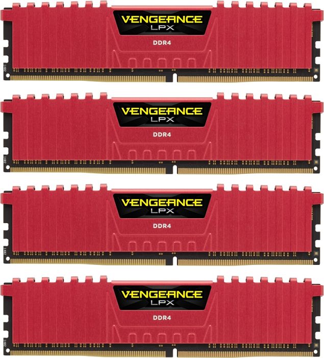 Corsair Vengeance LPX rot DIMM Kit 64GB, DDR4-2133, CL13-15-15-28