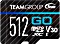 TeamGroup GO R100/W50 microSDXC 512GB Kit, UHS-I U3, Class 10 (TGUSDX512GU303)