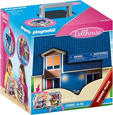 Playmobil Dollhouse Mitnehm-Puppenhaus - Bau - Junge/Mädchen - 4 Jahr(e) - Mehrfarbig - Kunststoff (70985)