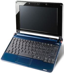 Acer Aspire One A150X niebieski, Atom N270, 1GB RAM, 120GB HDD, DE