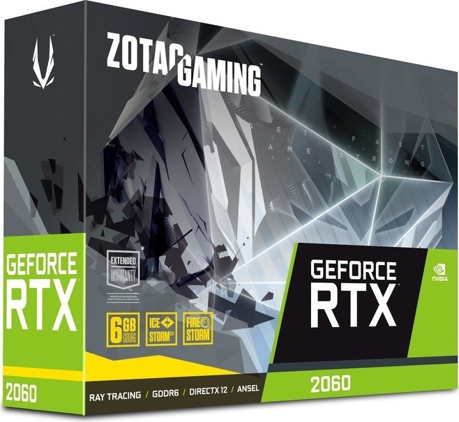Zotac Gaming GeForce RTX 2060, 6GB GDDR6, HDMI, 3x DP