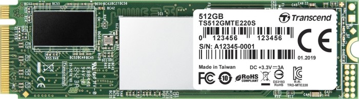 Transcend MTE220S SSD 512GB, M.2