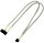 Nanoxia 3-Pin wentylatory przewód typu Y 30cm, sleeved biały (NX3PY30W)