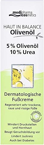 Dr. Theiss medipharma cosmetics Haut in Balance 5% Olivenöl 10% Urea Dermatologische Fußcreme, 100ml