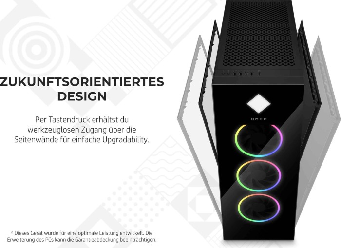 HP Omen 45L Desktop GT22-0004ng Shadow Black, Core i9-12900K, 64GB RAM, 2TB SSD, GeForce RTX 3080