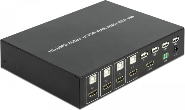DeLOCK Multiview Switch HDMI/USB KVM-Switch, 4-port