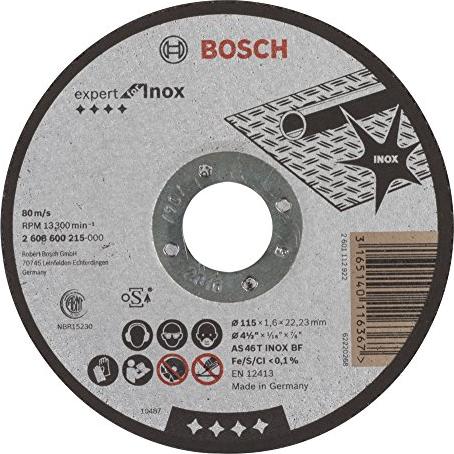 Bosch Professional AS46TBF Expert for Inox tarcza korundowa 115x1.6mm, sztuk 1