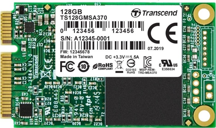 Transcend MSA370 128GB, MO-300/mSATA 6Gb/s