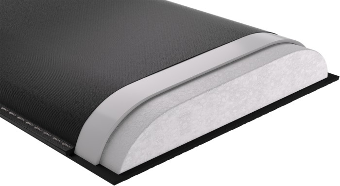 Corsair Cushioned Dual-Layer Palm Rest mini, podkładka pod nadgarstek, czarny/Logo