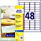 Avery-Zweckform adress labels 45.7x21.2mm, white, 25 sheets (J4720-25)