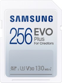 Samsung EVO Plus for Creators R130 SDXC 256GB, UHS-I U3, Class 10