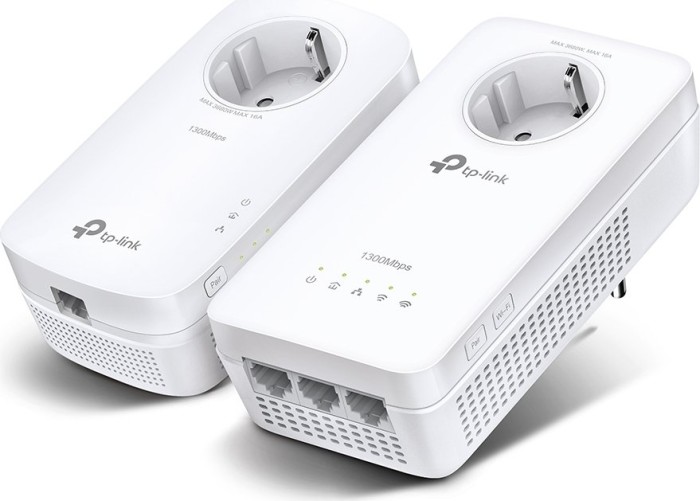 TP-Link AV1300 Gigabit Passthrough Powerline ac Wi-Fi Kit, 2er-Bundle