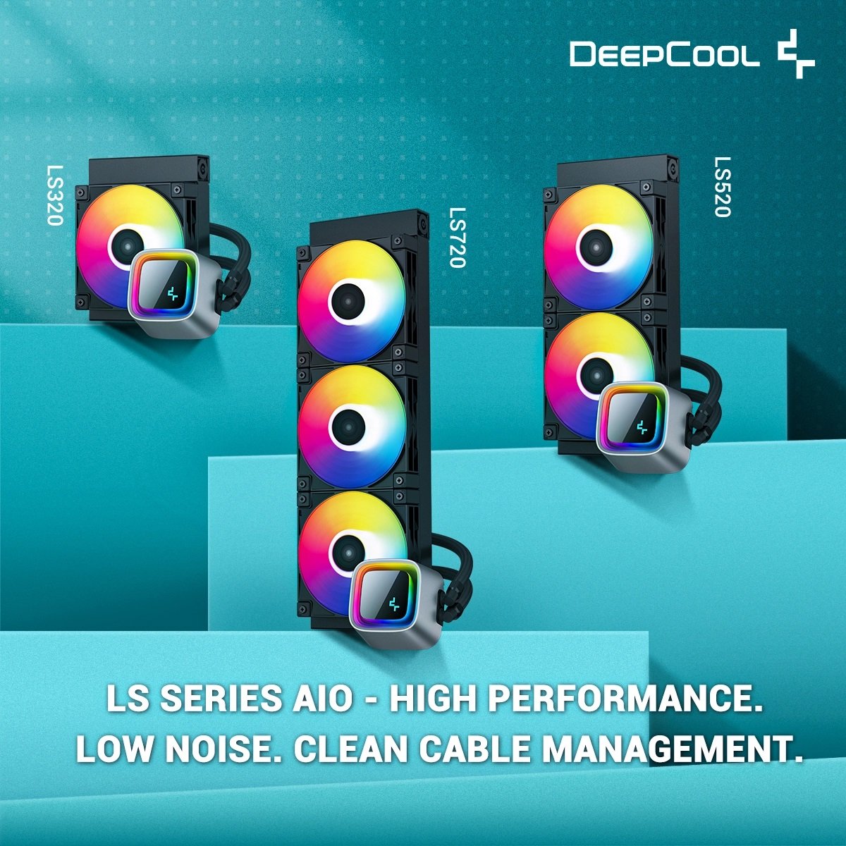 DeepCool LS520 Komplett-Wasserkühlung, 240mm - schwarz