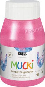 Kreul Mucki - Funkel-Fingerfarbe feenstaub-rosa, 500ml