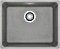 Franke Kubus KBG 110-50 Unterbau Becken mittig mit Ablauffernbedienung Druckknopf steingrau (125.0477.596)
